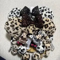 ⭐︎新品未使用タグ付き⭐︎ディズニーヒョウ柄ファンキャップ（ぬいぐるみ付き）