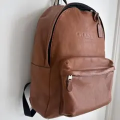 coach コーチ 本革 レザー リュック ブラウン 茶 チャールズ 大容量