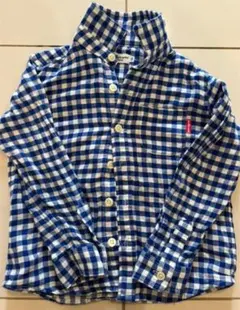 ミキハウス　チェックシャツ ネルシャツ