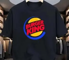 新品　バーガーキング　パロディ　おもしろ　Tシャツ　黒　L