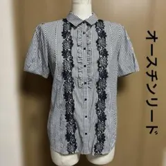 ✨AUSTIN REED ✨オースチンリード✨装飾襟ブラック光沢ブラウス38 2026年最新】Austin Reed レディース 半袖 シャツ・ブラウスの人気