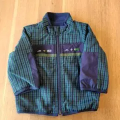 ファミリア　チェックジャンパー　リバーシブル／サイズ80