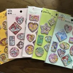 ディズニー　キャラクター　セリア　ウォーターシール　5点セット