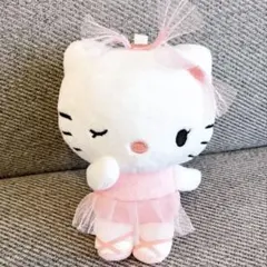 サンリオ ハローキティ バレリーナ ぬいぐるみ マスコット リボン 50周年
