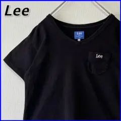 【良品】 Lee リー ポケット 刺繍ロゴ Tシャツ Vネック