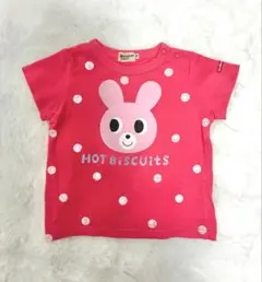 【美品】ミキハウス ホットビスケッツ うさこちゃん 半袖Tシャツ 70のサムネイル
