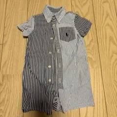 Ralph Lauren ストライプ シャツロンパース　9M