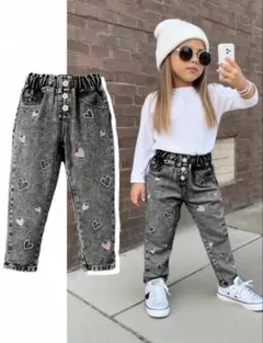 SHEIN☆ デニムパンツ ハート