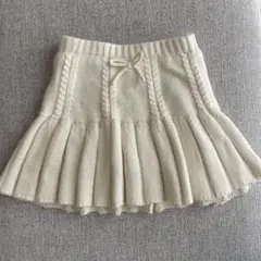 ニットプリーツスカート petitmain