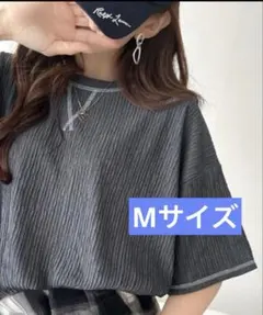 クラシカルエルフ 配色ステッチ楊柳ガゼットトップス (半袖) レディースのサムネイル