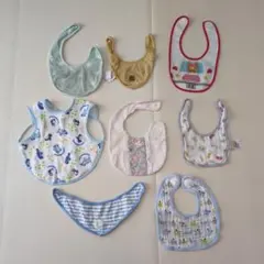 ベビー用スタイ・よだれかけ8枚セット