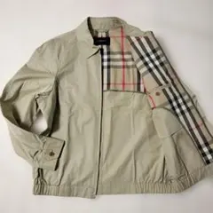 【極美品】バーバリーロンドン　スイングトップ　サイズLL　ノバチェック　ベージュ