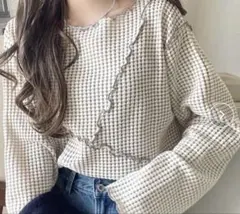 classicalelf 前後2way ワッフルプルオーバーXL