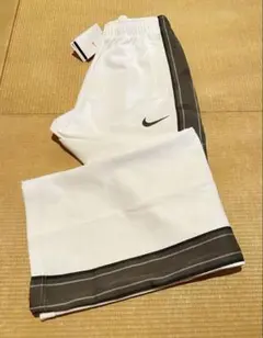 デッドストック 00s NIKE トラックパンツ ホワイト カーキ テック Lのサムネイル