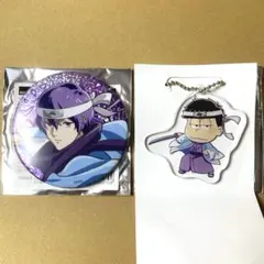 おそ松さん セガコラボカフェ 武士ver. 缶バッジ アクキー 一松 F6