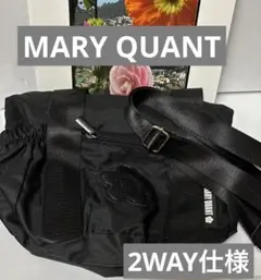 MARY QUANT 2way ショルダーバッグ 巾着トート