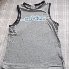 adidas グレー ノースリーブ・タンクトップ 130