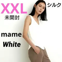 XXL/白 ユニクロ マメクロゴウチ ヒートテックブラタンクトップ シルク 新品