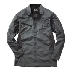 ワークマン　ダブルエムストレッチ長袖シャツ　Sサイズ　チャコール