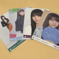 乃木坂46 海邉朱莉　生写真　浴衣　13周年記念　封入　スカーフ　４枚セット