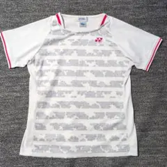 YONEX 여성용 플로럴 스트라이프 반팔웨어