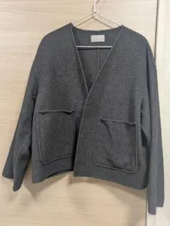 EPOCA THE SHOP ノーカラーコート グレーのサムネイル