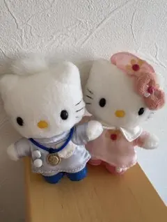 レア！ハローキティ&ダニエルの2体セット　ナース　ドクター　マスコット