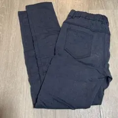 デニム風ストレッチロングパンツ ゴムウエスト