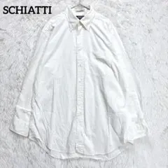 スキャッティ　長袖シャツ　ホワイト　41-84 ボタンダウン　コットン　シンプルのサムネイル