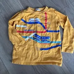 美品　MIKI HOUSE 鉄道プリント Tシャツ 110