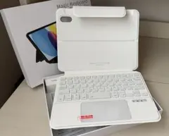 【動作確認済】iPad mini6/7 用　マジックキーボード　日本語配列白