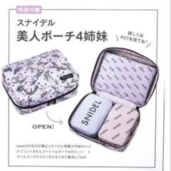 スナイデル　SNIDEL トラベルポーチ 4点セット sweet 付録　紗栄子のサムネイル