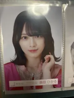 櫻坂46 森田ひかる　W-KEYAKI FES.2022 赤ピンク衣装　ヨリ