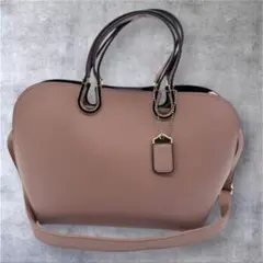 2way レザーショルダーバッグ ピンク