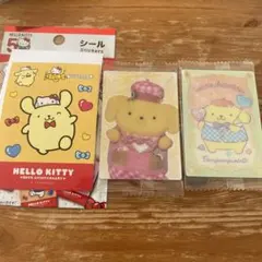 サンリオ　ポムポムプリン　ツインウエハース2 ライブキャラクターver. シール