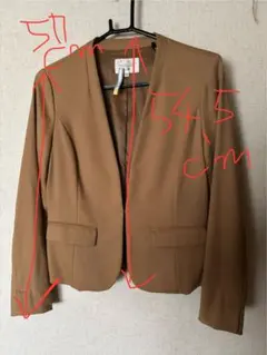 最終値下げ[中古・古着]FREDY emue レディース ノーカラージャケットのサムネイル