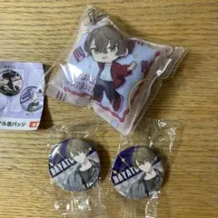 【即購入可】くら寿司　にじさんじ　加賀美ハヤト　缶バッジ&クッションセット