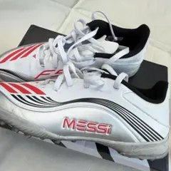 MESSI F5 サッカーシューズ ホワイト/レッド