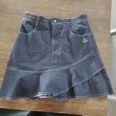 ポンポネット ダークブルー スカート L (160)