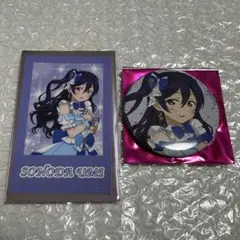 ラブライブ！POP UP μ's Aqours カード 缶バッジ 園田海未 - メルカリ