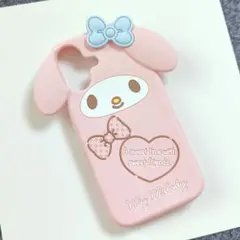 キャラクター　スマホケース　iPhone16　マイメロディ　ピンク