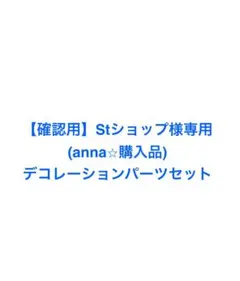 【確認用】Stショップ様専用(anna⭐︎購入品)デコレーションパーツセット