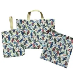 【ハンドメイド】車柄入園・入学3点セット