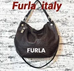 【美品】FURLA フルラ オールレザー ショルダーバッグ トートバッグ 大容量