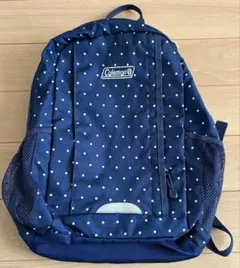 Coleman キッズ リュック 水玉 ドット ネイビーのサムネイル