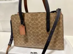 COACH　シグネチャートート　希少　チャーリー　2wayショルダー