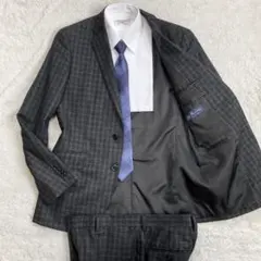 【極美品・カノニコ・近年】ロイヤルスタイル　スーツ　セットアップ　フランネル生地