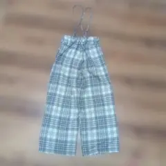 GLOBAL WORK 起毛チェック柄 サロペット 130cm