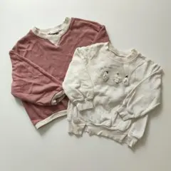 キッズ mtm トレーナー 2枚 セット 韓国子供服 petitmain