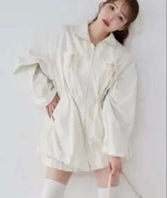 ナイスクラップ ブルゾン サイドラインリボンミドルブルゾン